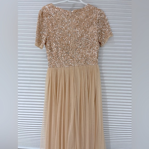 Maya Deluxe Taffeta Sequin floor Length Dress - Picture 3 of 4